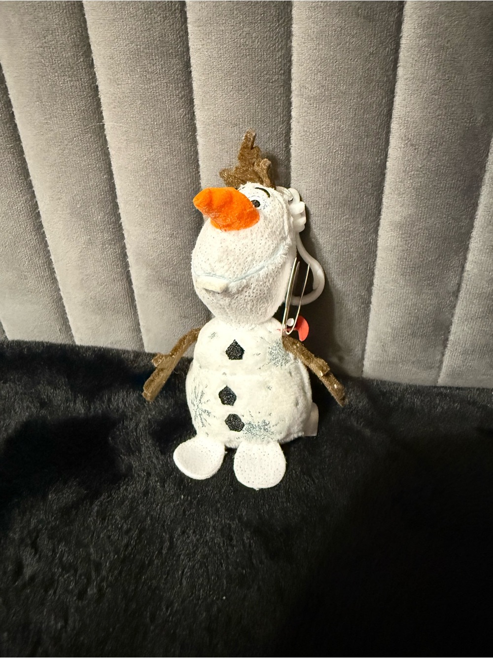 Ty Sparkle Disney Frozen Olaf Clip Plush Keychain Backpack Clip NWT